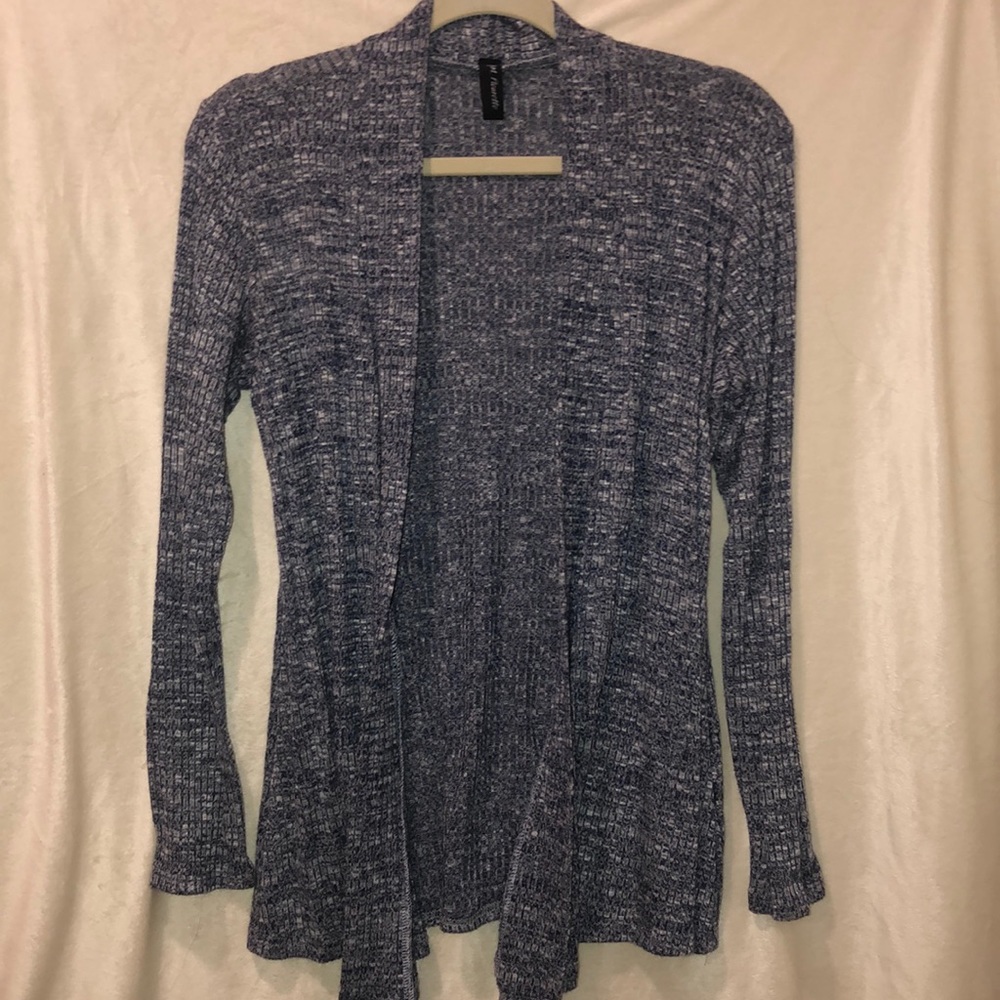 Blue and white blend cardigan